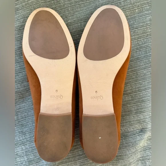 Quince Women’s Cognac Suede Penny Loafers - Picture 3 of 3